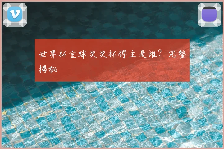 世界杯金球奖奖杯得主是谁？完整揭秘